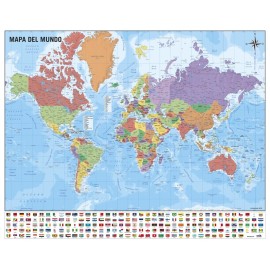MINI POSTER MAPA DO MUNDO