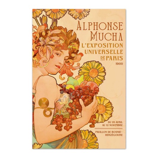 PÓSTER ALPHONSE MUCHA F CHAMPENOIS