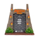 MOLDURA DE FOTOS 3D JURASSIC PARK PORTAS DA ENTRADA AO PARQUE