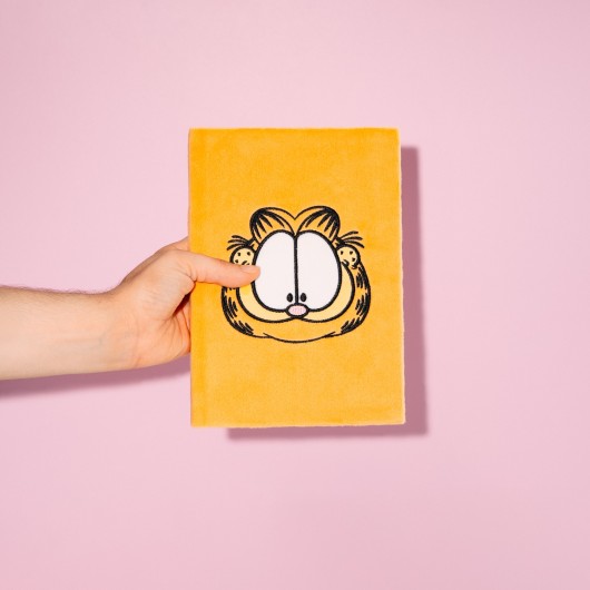 CADERNO PREMIUM A5 TAPA FELPA GARFIELD