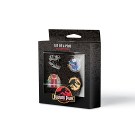 CONJUNTO DE 4 PINS JURASSIC PARK 2