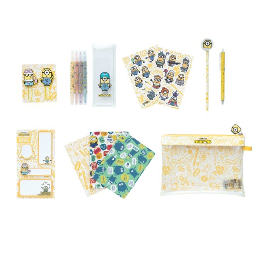 CONJUNTO DE ESCRITA MINIONS