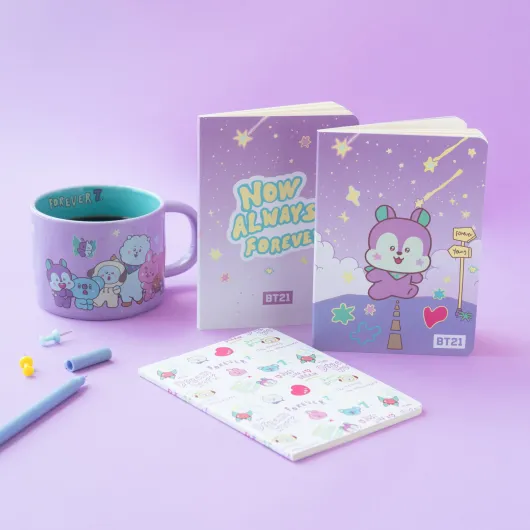 PACK 3 CADERNOS A6 BT21 THE JOURNEY MANG