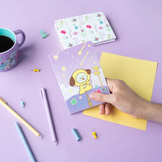 PACK 3 CADERNOS A6 BT21 THE JOURNEY CHIMMY