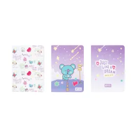PACK 3 CADERNOS A6 BT21 THE JOURNEY KOYA 2