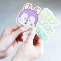 PACK 2 AUTOCOLANTES DE VINIL BT21 THE JOURNEY MANG