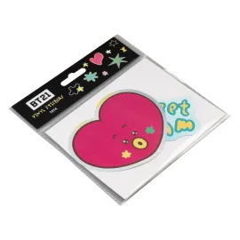PACK 2 AUTOCOLANTES DE VINIL BT21 THE JOURNEY TATA 2