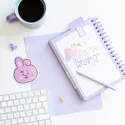 PACK 2 AUTOCOLANTES DE VINIL BT21 THE JOURNEY COOKY