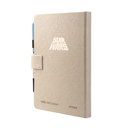 CADERNO PREMIUM A5 COM ESFEROGRÁFICA SABRE DE LUZ STAR WARS LUKE SKYWALKER