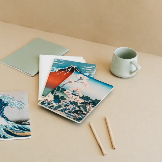 PACK 3 CADERNOS A5 A GRANDE ONDA DE KANAGAWA HOKUSAI