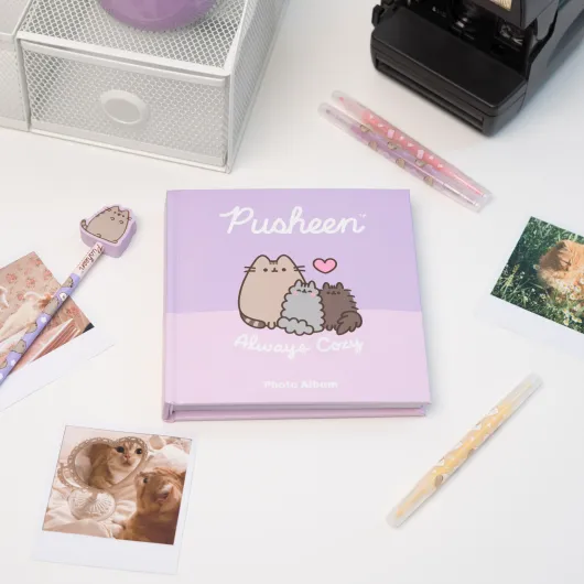 ALBUM DE FOTOS 16X16CM 24 PAGINAS AUTOCOLANTES PUSHEEN MOMENTS