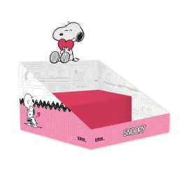 EXPOSITOR SOBREMESA DECORADO SNOOPY LOVE SEASON 480X370X290 SIN MERCANCIA