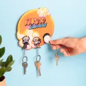 PORTA-CHAVES DE PAREDE COM PORTA CHAVES NARUTO SHIPPUDEN