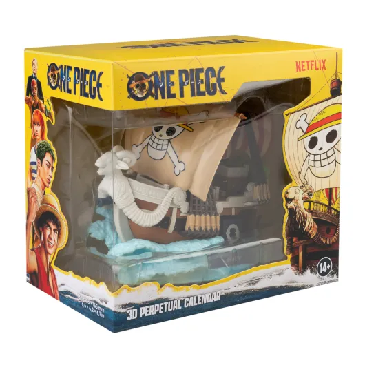 CALENDÁRIO PERPETUO 3D ONE PIECE NETFLIX GOING MERRY