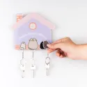 COLGADOR DE LLAVES CON LLAVERO PUSHEEN