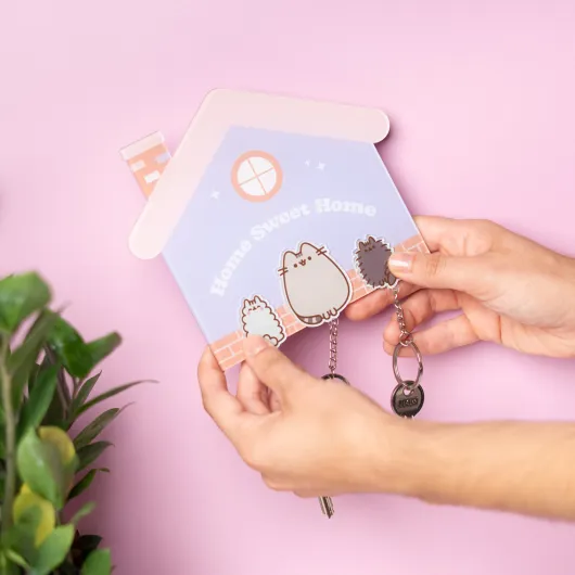 PORTA-CHAVES COM PORTA-CHAVES PUSHEEN