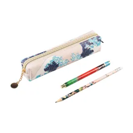 CONJUNTO DE ESTOJO COM ESFEROGRÁFICA E LÁPIS HOKUSAI