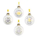 SET DE 4 BOLAS DE NATAL REAL MADRID