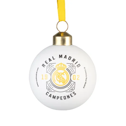 SET DE 4 BOLAS DE NATAL REAL MADRID
