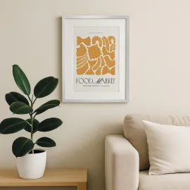 MARCO 50X70 CM MDF PRATA 2