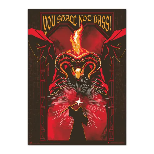 POSTER LUMINISCENTE O SENHOR DOS ANÉIS BALROG