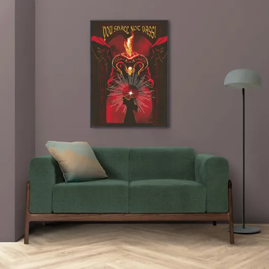 POSTER LUMINISCENTE O SENHOR DOS ANÉIS BALROG