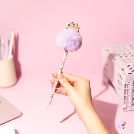 CONJUNTO 10 ESFEROGRAFICAS COM POMPON PUSHEEN MOMENTS