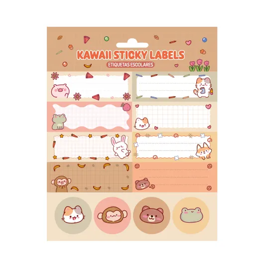 ETIQUETAS ADESIVAS KAWAII