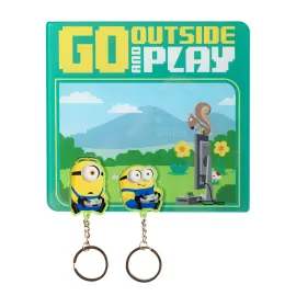 COLGADOR DE LLAVES CON LLAVERO MINIONS