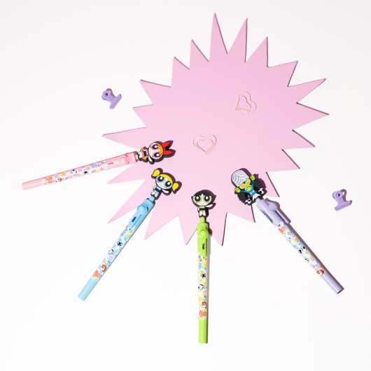 SET 20 ESFEROGRAFICAS TOPPER GIRATORIO AS POWERPUFF GIRLS