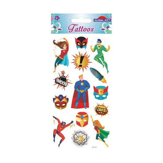 TATUAGENS TEMPORÁRIAS SUPER HERÓIS