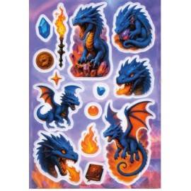AUTOCOLANTES MAGIC DRAGÕES FANTÁSTICOS PUFFY