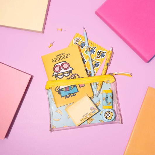 CONJUNTO BASICO PAPELERIA MINIONS