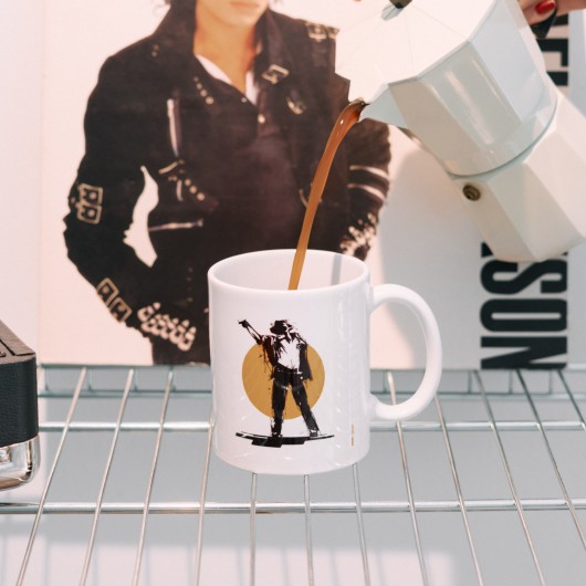 CANECA MICHAEL JACKSON KING OF POP BRANCA