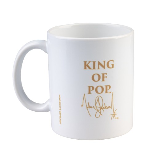 CANECA MICHAEL JACKSON KING OF POP BRANCA