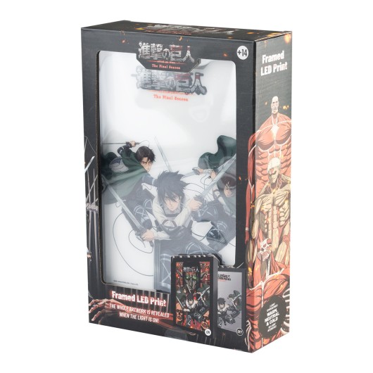 LAMINA LED ENMARCADA ATTACK ON TITAN