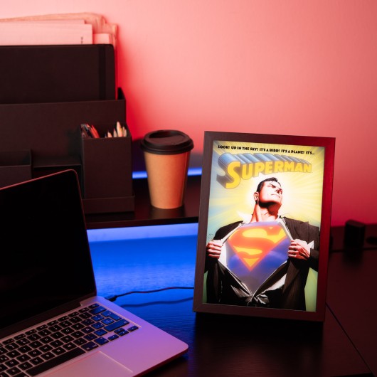 LAMINA LED MARCADA DC COMICS SUPERMAN