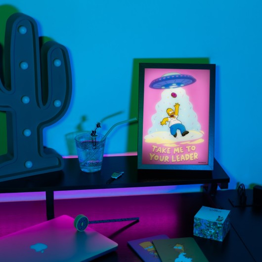 LAMINA LED ENMARCADA THE SIMPSONS