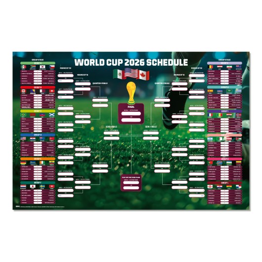 POSTER PLANIFICADOR DO CAMPEONATO DO MUNDO DE FUTEBOL 2026