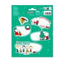 ETIQUETAS ADESIVAS NATAL PREMIUM SNOOPY