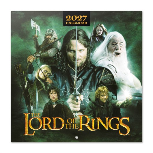 CALENDAR 2027 30X30 THE LORD OF THE RINGS US