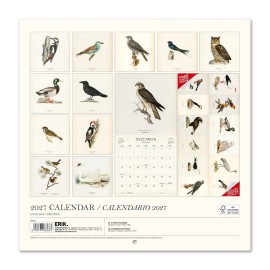 CALENDAR 2027 30X30 VINTAGE BIRDS US 2