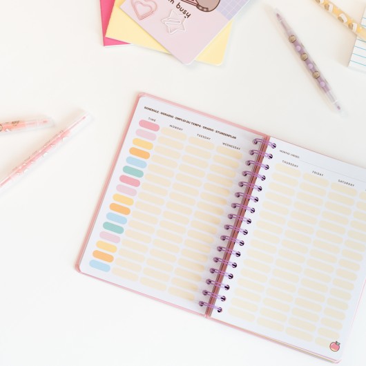 AGENDA ESCOLAR 2026/2027 SEMANAL A5 12 MESES PUSHEEN FRUITS