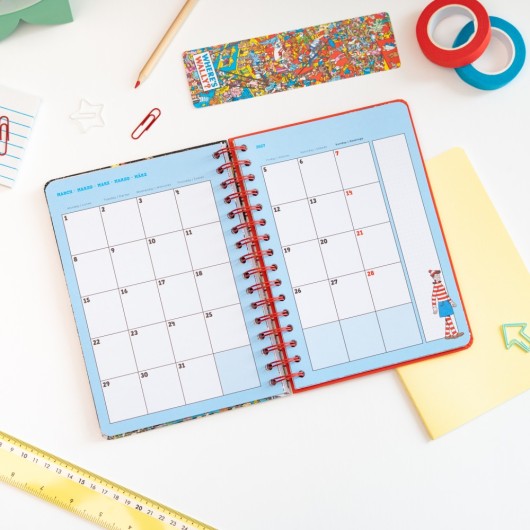 AGENDA ESCOLAR 2026/2027 SEMANAL A5 12 MESES ONDE ESTÁ WALLY?