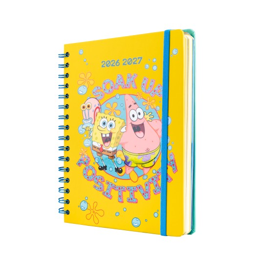 AGENDA ESCOLAR 2026/2027 SEMANAL A5 12 MESES BOB ESPONJA