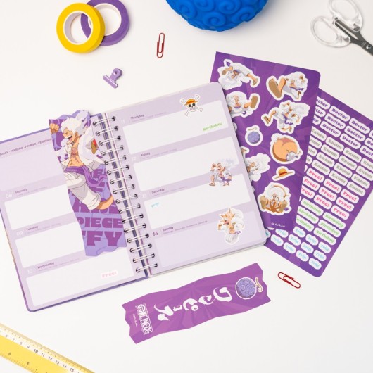 AGENDA ESCOLAR 2026/2027 SEMANAL A5 12 MESES ONE PIECE GEAR 5