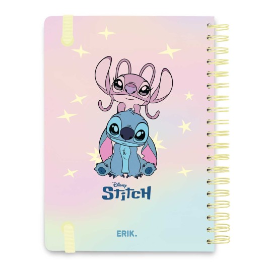 AGENDA ESCOLAR 2026/2027 SEMANAL A5 12 MESES DISNEY STITCH Y ANGEL