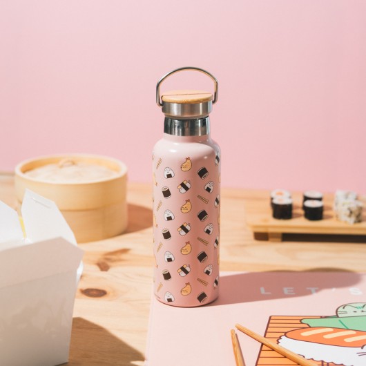 GARRAFA METALICA COM ASA PUSHEEN SUSHI ROLL
