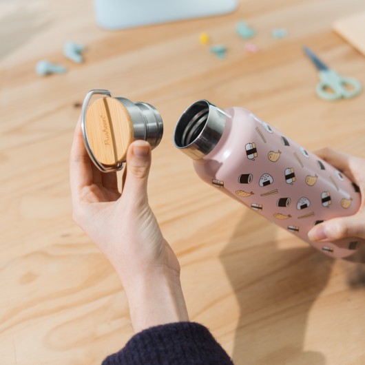 GARRAFA METALICA COM ASA PUSHEEN SUSHI ROLL