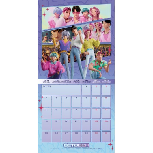 CALENDÁRIO 2027 30X30 KPOP DEMON HUNTERS (PLASTIC FREE)